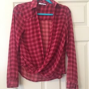 Red checkered shirt